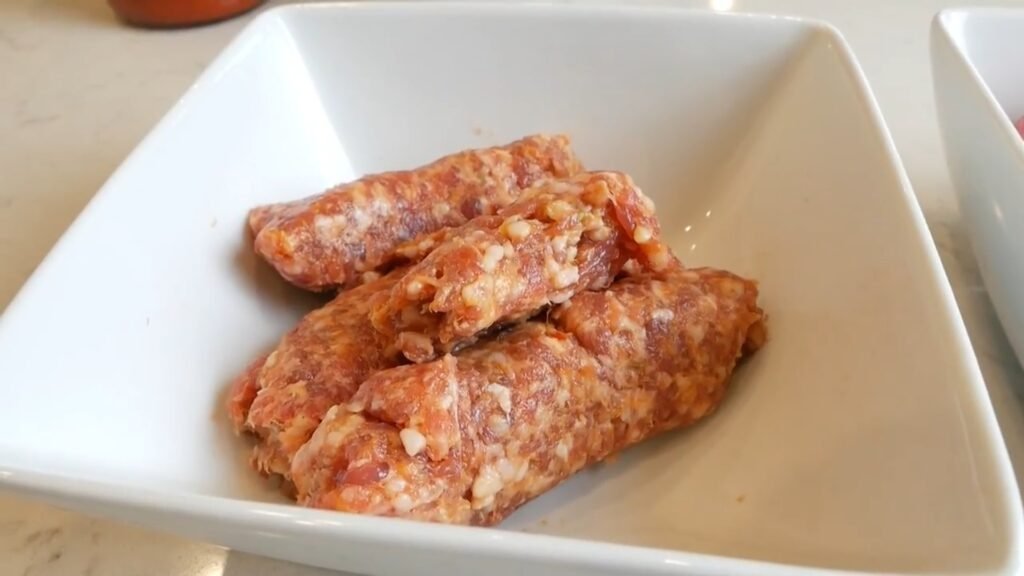 Uncooked Italian sausage