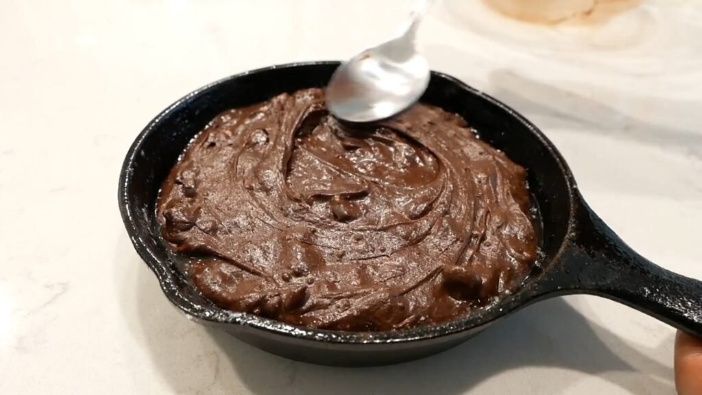 Ready to bake the skillet brownie