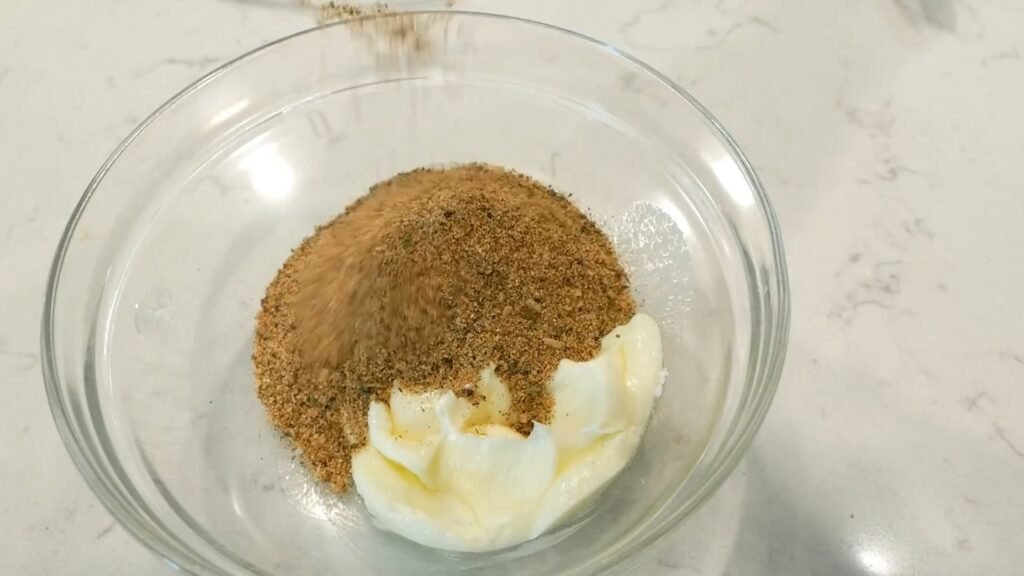 Softened butter and seasonings