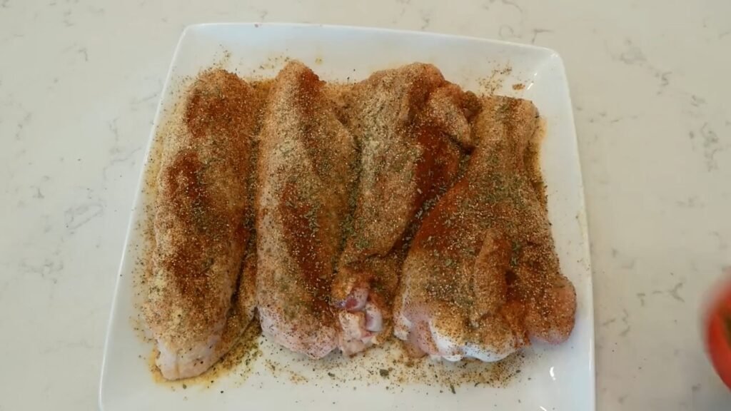 Southern Baked Turkey Wings (Tender & Fall-Off-the-Bone) Turkey wings coated with garlic powder, onion powder, paprika, and Creole seasoning.