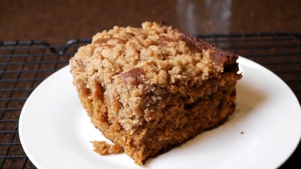 Easy Ginger Coffee Cake with Brown Sugar Streusel Gingerbread Coffee Cake freshly made