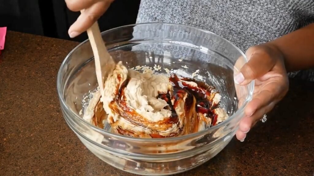 Easy Ginger Coffee Cake with Brown Sugar Streusel Stirring in the molasses