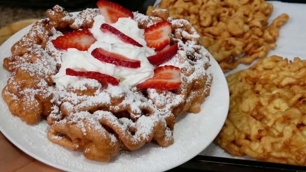 Easy Ginger Coffee Cake with Brown Sugar Streusel Funnel cakes