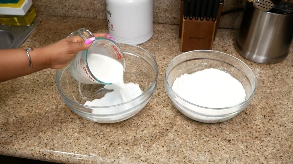 Mixing the wet ingredients
