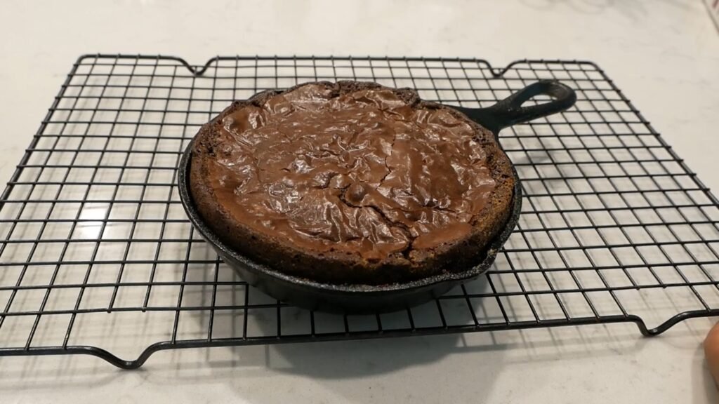 allow the brownie to rest on a cooling rack 